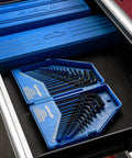 30-Piece Hex Key Set With Long Arm SAE And Short Arm Metric Allen Wrenches, Durable Storage Case, open in tool drawer