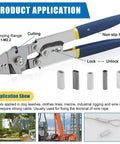 Tough As Nails Stainless Steel Fishing Crimping Pliers Kit With 430 Pieces 5 Sizes Aluminum Copper Barrel Crimp Sleeves Beads Set