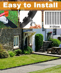 4 Inch Tall Landscape Edging Kit With 132 Feet Of No Dig Plastic Border, 120 Spikes, Garden Lawn Border for easy installation