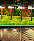 Solar Pathway Lights With Motion Sensor Waterproof Outdoor LED 2 In 1 Lights for Pathway Yard Warm White 4 Pack
