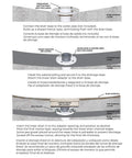 General installation instructions for 30 Inch Linear Shower Drain With Tile Insert Grate And Hair Strainer Includes Leveling Feet 2 Inch Center Outlet 304 Stainless Steel Tileable Top Grate For A Sleek Modern Look And Easy Cleaning