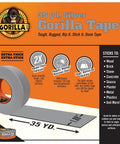 Beefy Double Thick Silver Duct Tape Pack 6, 1.88 in by 35 yd roll with reinforced backing and extra grip