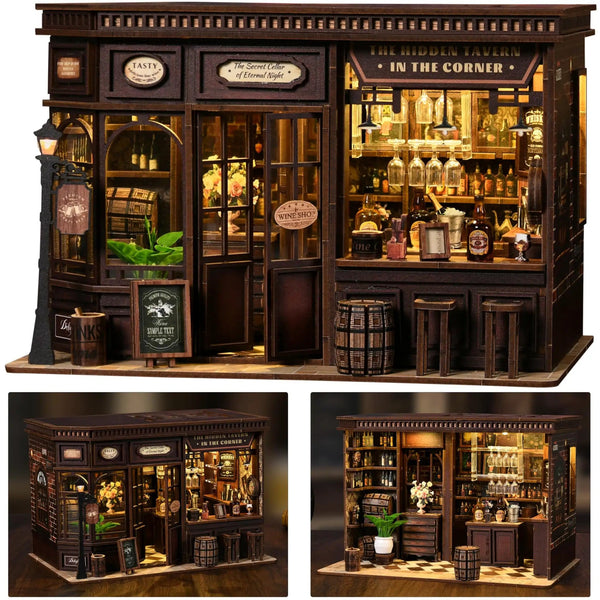 vintage ミニチュアペーパードール ボックス DIY Book Nook Kit Miniature Dollhouse ✓