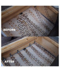Comparison of Heavy Duty Sofa Zigzag Spring Repair Brackets Two Pack No Sweat Furniture Fix Kit installation before and after.
