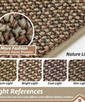 Tough As Nails Dirt Trapper Door Mat For Entryway Non Slip Washable Rug Made From Thick Polypropylene Yarn texture under different lighting