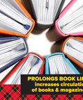 Clear Book Tape 1.5 Inch By 540 Inch One Roll For Super Handy Repairs And Reinforcement Of Book Covers Spines And Pages With A Transparent Finish That Stays Hidden And Keeps Your Books Lasting Longer applied on book spines