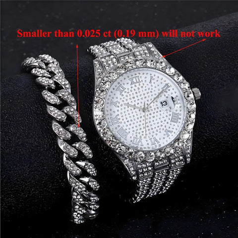 Diamond Tester Pen With 60X Loupe Magnifier For Jewelry Pro Level Diamond Checker For Newbies And Pros Dual Power Type C And 9V Supply Non Rechargeable Gem Verification Tool, diamond watch image