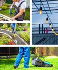 6 Foot Weather Resistant Extension Cord 16/3 SJTW Heavy Duty with 3 Prong Grounded Plug used for power tools, lights, mowing
