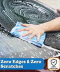 Ultra Absorbent Microfiber Cleaning Cloths Pack Of 12 For Cars And Home, Lint Free Scratch Free Towels, Reusable Shop Towels