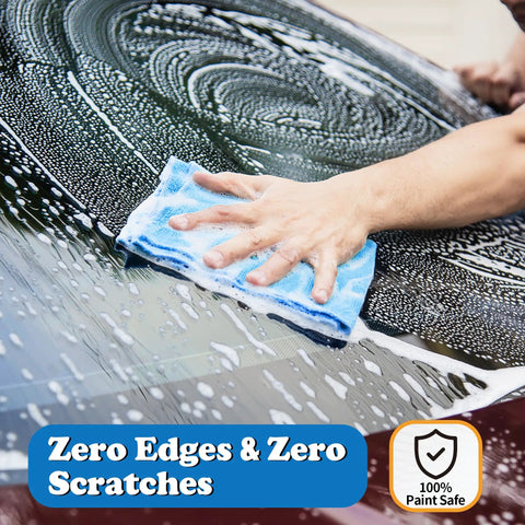 Ultra Absorbent Microfiber Cleaning Cloths Pack Of 12 For Cars And Home, Lint Free Scratch Free Towels, Reusable Shop Towels