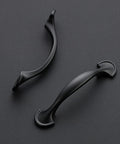 30 Pack Solid 3 Inch Rounded Foot Arch Kitchen Cabinet Handles Matte Black Finish Curved Drawer Pulls hardware