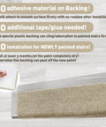 Tape Free Non Slip Bullnose Carpet Stair Treads Set For Indoors Cream Gray 9.5 By 30 Inches 7 Pieces Pet Friendly no adhesive backing