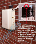 Rugged Weatherproof Junction Box Beefy Built To Last For Outdoor Wiring 9x6x3 Inch Heavy Duty Enclosure Made From UV Rated Thermoplastic