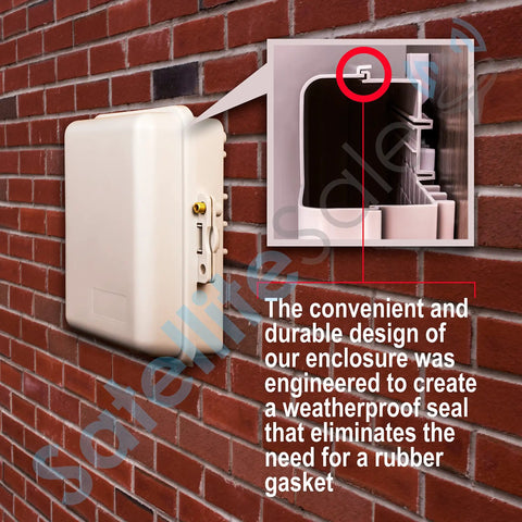 Rugged Weatherproof Junction Box Beefy Built To Last For Outdoor Wiring 9x6x3 Inch Heavy Duty Enclosure Made From UV Rated Thermoplastic