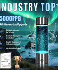 Game-Changing Hydrogen Water Bottle with Up To 5000 PPB Concentration, Odorless Hydrogen Generator with 2026 Upgraded SPE PEM Technology