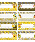 Flat Name Plates With Alphabet And Numbers 72 Pack Self Adhesive Name Tags For Classrooms Bulletin Boards Offices And Home Use