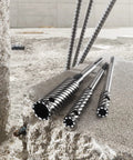 Three Quarters Inch SDS Plus Carbide Rebar Cutter For Rotary Hammers on concrete with steep spiral flutes and carbide tips