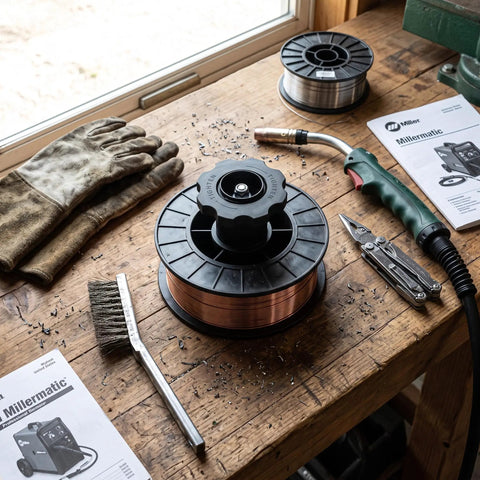 Straight Shooter Wire Spool Adapter Hub Converts 2 Lb To 10 Lb Coils For Miller MIG Welders Models 135 140 180 And 211 Industrial Grade Steel Conversion Kit Saves Precious Time On Site