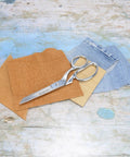 Heavy Duty Bent Fabric Scissors With 8 Inch Forged Blades And Precision Ground Knife Edge For Seamless Cutting, Perfect For Sewing, Crafts, And Office Projects on fabric