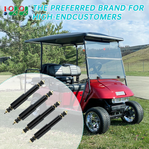 Golf Cart Shocks Front And Rear For EZGO TXT 1994 Up Gas And Electric Models Replacement Absorbers Premium Heavy Duty Ride Quality