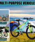 24 Inch Kids Mountain Bike For Boys And Girls Ages 8 To 12 With Front Suspension Fork next to a tent in a scenic outdoor setting