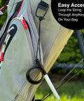 360 Degree Golf Ball Line Marker Kit With Full Metal Alignment Tool And Bag Attachment on golf bag