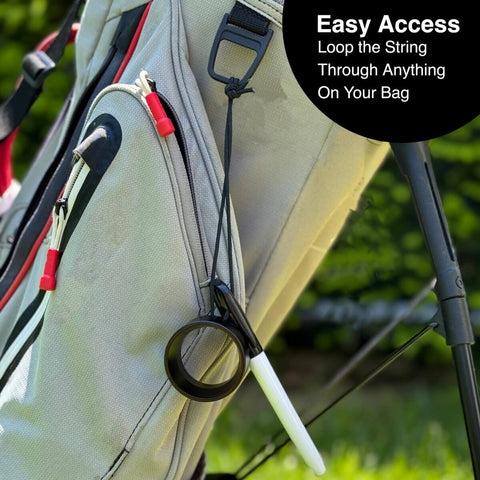 360 Degree Golf Ball Line Marker Kit With Full Metal Alignment Tool And Bag Attachment on golf bag