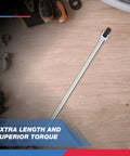 Half Inch Drive Breaker Bar With Flexible Head Twenty Four Inch Length Chromoly Construction Lug Nut Wrench Tire Bar Cheater Bar