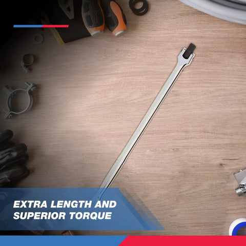 Half Inch Drive Breaker Bar With Flexible Head Twenty Four Inch Length Chromoly Construction Lug Nut Wrench Tire Bar Cheater Bar