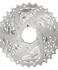 CSM66 8 Speed Nickel Plated Bicycle Cassette 11 To 32T With Black Spacers And Lockring for Smooth Shifts, Solid Weight