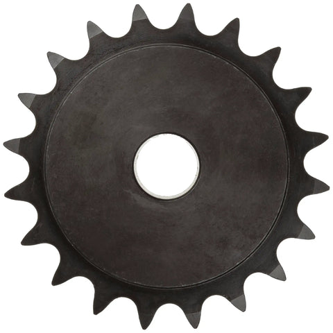 Heavy Duty Double Strand Roller Chain Sprocket, 30 Tooth Type B Hub, 3/4 Inch Pitch, 1 Inch Solid Bore, round design view.