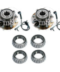 Front And Rear Wheel Bearings And Hubs Kit For Silverado And Sierra 3500 RWD Replacement With Durable Seals And A Smooth Quiet Ride