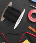 Flame Retardant Braided Cable Sleeve For Power Cords And Data Cables Breathable Mesh Wire Protector Tube on a black surface with tools.