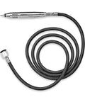 360 Degree Precision Steel Pneumatic Air Scribe Engraving Pen With Metal Stylus For Pro Grade Metal And Plastic Marking Ideal For Jewelry Watches Toys Sporting Goods Phone Chargers And DIY Projects AREP25 shown coiled with stylus end visible.