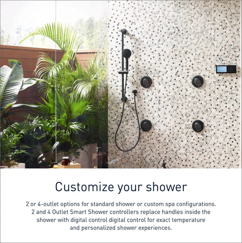 Smart Shower Backup Battery Kit For Digital Shower Systems, 6 D Battery Pack Keeps Your Connected Shower Running 2 To 3 Days During Outages, No Fuss Setup, Peace Of Mind Power Reserve