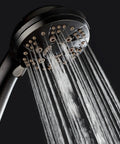 High Pressure Handheld Shower Head With 6 Settings Extra Long 6 Foot Hose And Bracket Anti Clog Nozzles Oil Rubbed Bronze Finish