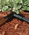 EFE25-1PS Drip Irrigation Easy Fit Universal Elbow For Half Inch And Five Eighths Inch Tubing connecting tubing in garden mulch
