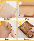 Top Shelf Honeycomb Packing Paper Stretch Roll With Extra Fragile Labels For Moving And Shipping Lightweight Cushion Wrap in use guide.
