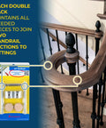Image showing UT Gear Driven Railbolt for handrails to staircase fittings and newels, highlighting the connection detail.