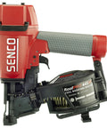 Straight Shooting Pneumatic Coil Siding Nailer 1 3/4 Inch 18 Gauge for Asphalt Shingles and Vinyl Siding shown with coil fasteners.