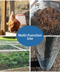 Heavy Duty Hardware Cloth 1/4 Inch, 24 By 50 Feet, Hot Dip Galvanized After Welding, Rustproof Welded Wire Mesh for Garden, Poultry, Fencing, and Other Outdoor DIY Projects used for chicken coop, raised bed, and tree guard