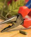 6 Inch Needle Nose And Combination Pliers With Slim Head And Anti Twist Jaws For Tight Spaces Pointed Tips Holding a Nail