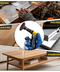 Heavy Duty Pneumatic Die Grinder Kit for grinding, polishing, and engraving on metal and wood surfaces.