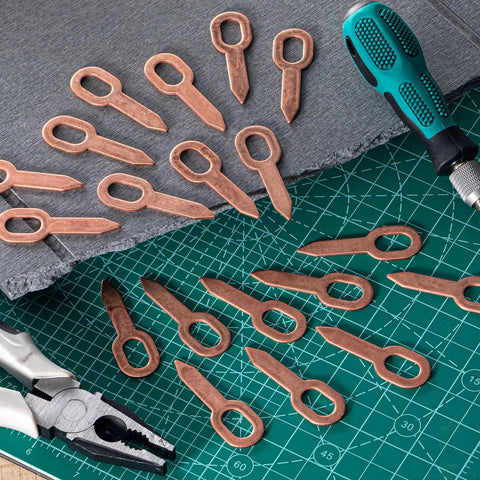 Copper-plated tools from 300 Pcs Dent Puller Rings Set For Auto Body Repair With Straight Washers And Spot Welder Accessories Pro Grade