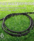 Indoor Outdoor Extension Cord 6 Ft Heavy Duty 16 Gauge 3 Prong Waterproof SJTW Pure Copper Wire coiled on wet grass