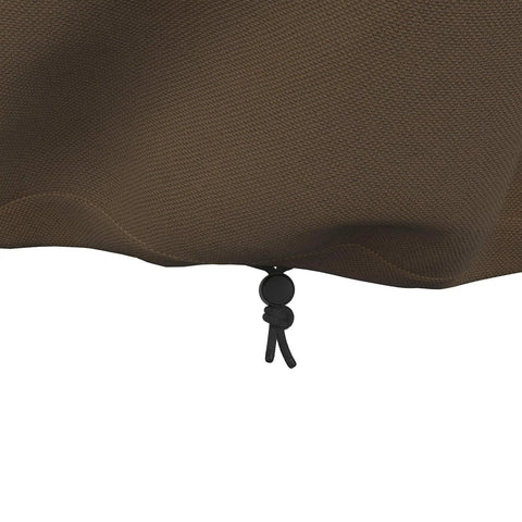 Close-up of secure strap on 3 Seater Outdoor Patio Sofa Cover Waterproof UV Resistant Windproof Weatherproof Protector Beige Tan Durable Polyester Shield
