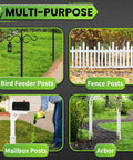 Multi-purpose uses of Beast Of A Heavy Duty 3 Inch By 24 Inch Auger Drill Bit for bird feeder posts, fence posts, mailbox posts, and arbor.