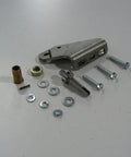 Heavy Duty Stainless Steel Hinge Assembly For Doors And Cabinets with mounting hardware, screws, and pivot components.