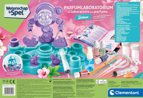 Perfume Lab Kit For Kids Ages Eight And Up With Cosmetic Chemistry Lab And Makeup Making Set For Girls Real Scent Experiments And Cream Formulation Fun STEM Toy, pink box
