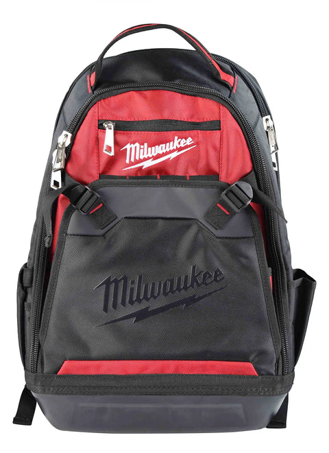 Pro Grade Jobsite Backpack For Tradesmen With Ultra Durable 1680D Fabric, Water Resistant Molded Base, Built-In Tool Pockets